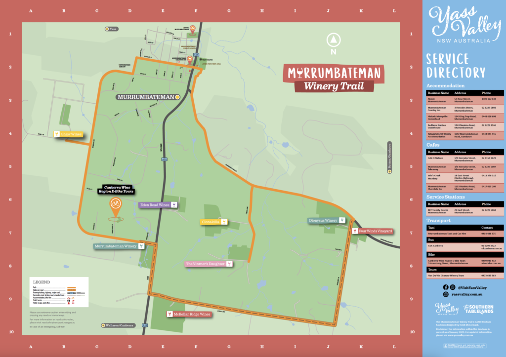 Murrumbateman Winery Trail Second Page